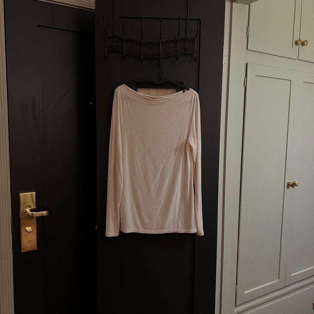 Elegant Cream Long Sleeve Top